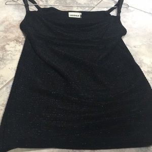 Black sparkly tank top